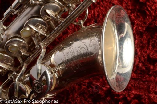 Selmer Super Balanced Action Alto Saxophone Original Satin Silver Gorgeous 54xxx - Image 35