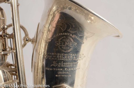 Selmer Super Balanced Action Alto Saxophone Original Satin Silver Gorgeous 54xxx - Image 33