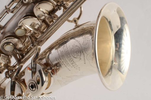 Selmer Super Balanced Action Alto Saxophone Original Satin Silver Gorgeous 54xxx - Image 32