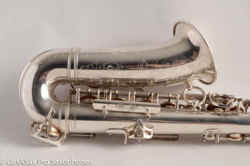 Selmer Balanced Action Alto 1945 Fresh Overhauled Original Silver Plate Excellent Condition - Image 24