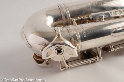 Selmer Balanced Action Alto 1945 Fresh Overhauled Original Silver Plate Excellent Condition - Image 22