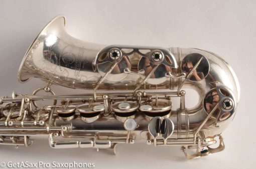 Selmer Balanced Action Alto 1945 Fresh Overhauled Original Silver Plate Excellent Condition - Image 27