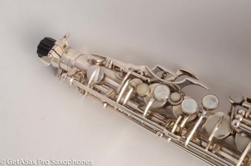 Selmer Balanced Action Alto 1945 Fresh Overhauled Original Silver Plate Excellent Condition - Image 28