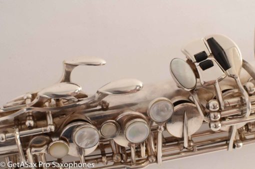 Selmer Balanced Action Alto 1945 Fresh Overhauled Original Silver Plate Excellent Condition - Image 31