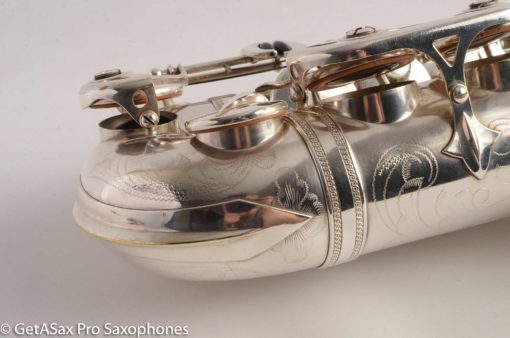 Selmer Balanced Action Alto 1945 Fresh Overhauled Original Silver Plate Excellent Condition - Image 12