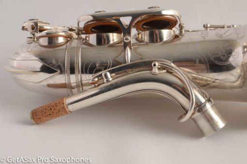 Selmer Balanced Action Alto 1945 Fresh Overhauled Original Silver Plate Excellent Condition - Image 3