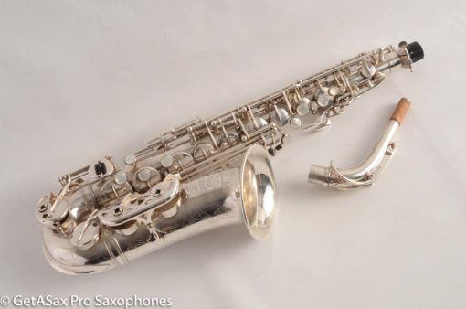 Selmer Balanced Action Alto 1945 Fresh Overhauled Original Silver Plate Excellent Condition - Image 29