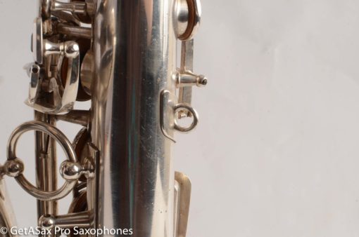 Selmer Balanced Action Alto 1945 Fresh Overhauled Original Silver Plate Excellent Condition - Image 15