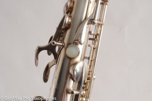 Selmer Balanced Action Alto 1945 Fresh Overhauled Original Silver Plate Excellent Condition - Image 14