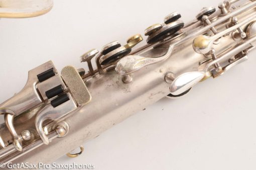 Conn New Wonder II Chu Berry Tenor Saxophone Silver Great Player! 172121 - Image 21