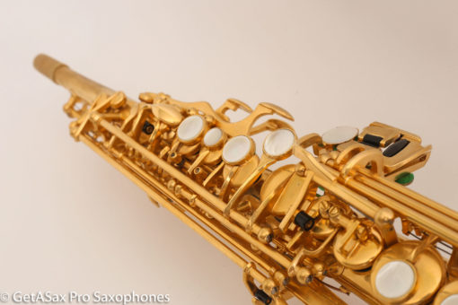 Rampone and Cazzani R1 Jazz Soprano Saxophone Gold Plate Near Mint High G - Image 2