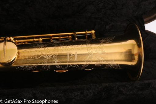 Rampone and Cazzani R1 Jazz Soprano Saxophone Gold Plate Near Mint High G - Image 12