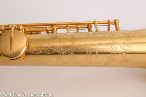 Rampone and Cazzani R1 Jazz Soprano Saxophone Gold Plate Near Mint High G