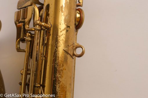 Buescher Aristocrat Big B Tenor Original Lacquer Needs Overhaul - Image 9