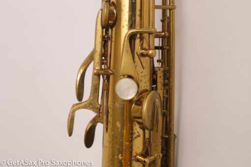 Buescher Aristocrat Big B Tenor Original Lacquer Needs Overhaul - Image 8