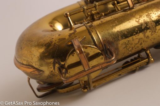 Buescher Aristocrat Big B Tenor Original Lacquer Needs Overhaul - Image 3