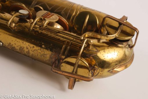 Buescher Aristocrat Big B Tenor Original Lacquer Needs Overhaul - Image 30