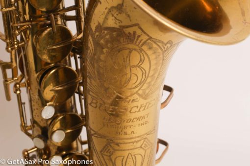 Buescher Aristocrat Big B Tenor Original Lacquer Needs Overhaul - Image 13