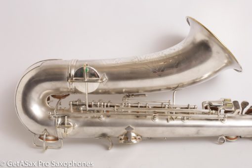 Conn Transitional Art Deco Tenor Original Silver Plate Overhauled 243357 - Image 32