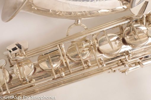 Selmer Super Action 80 Series II Tenor Saxophone Silver Plate Excellent 554156 - Image 19