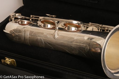 Selmer Super Action 80 Series II Tenor Saxophone Silver Plate Excellent 554156 - Image 15