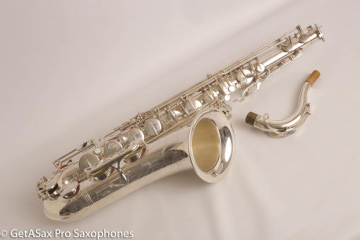 Selmer Super Action 80 Series II Tenor Saxophone Silver Plate Excellent 554156 - Image 7