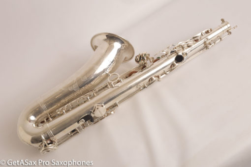 Selmer Super Action 80 Series II Tenor Saxophone Silver Plate Excellent 554156 - Image 4