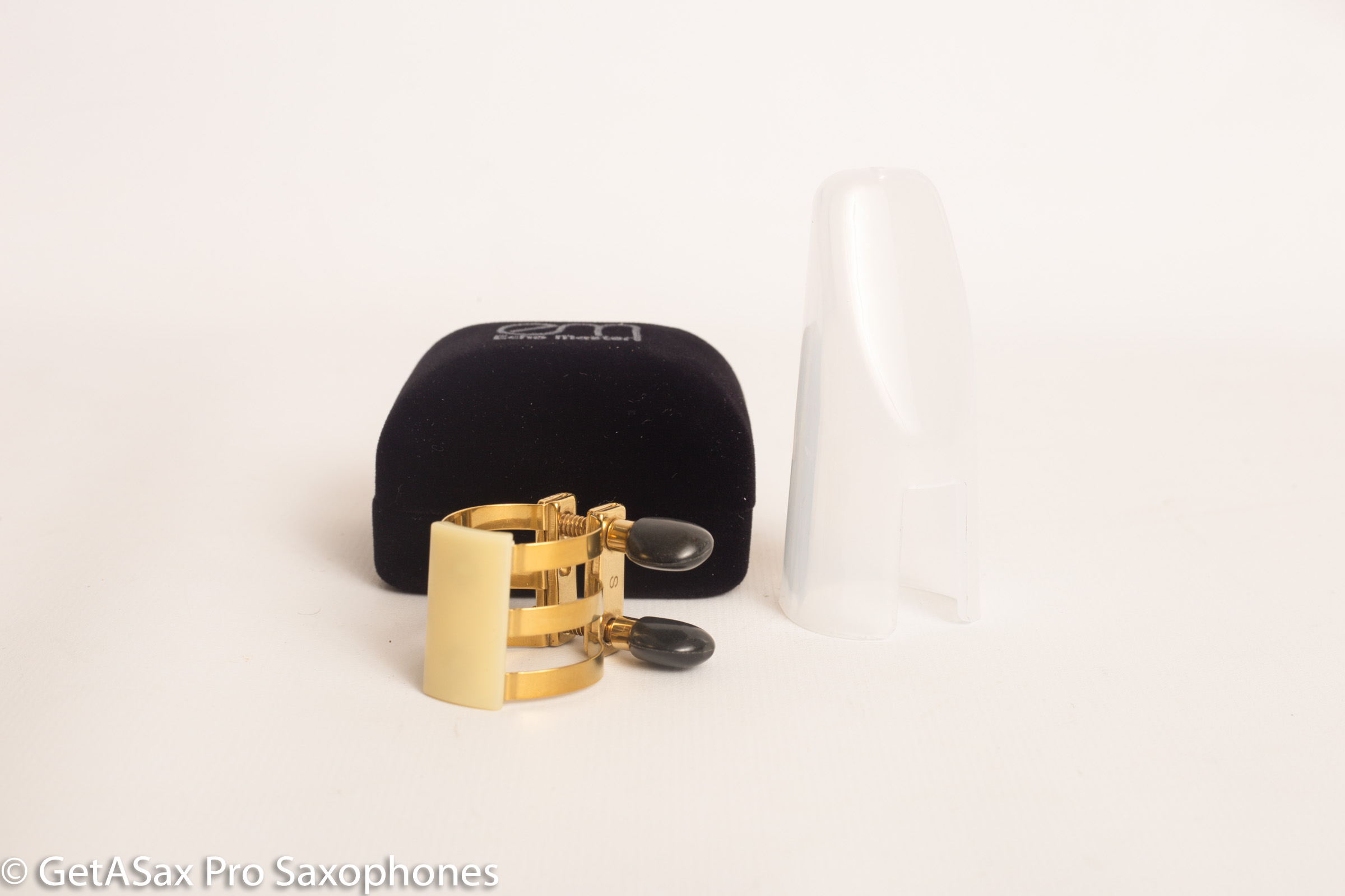 Soprano Brilhart Reproduction 3-Band Ligature Hard Rubber Mouthpieces 