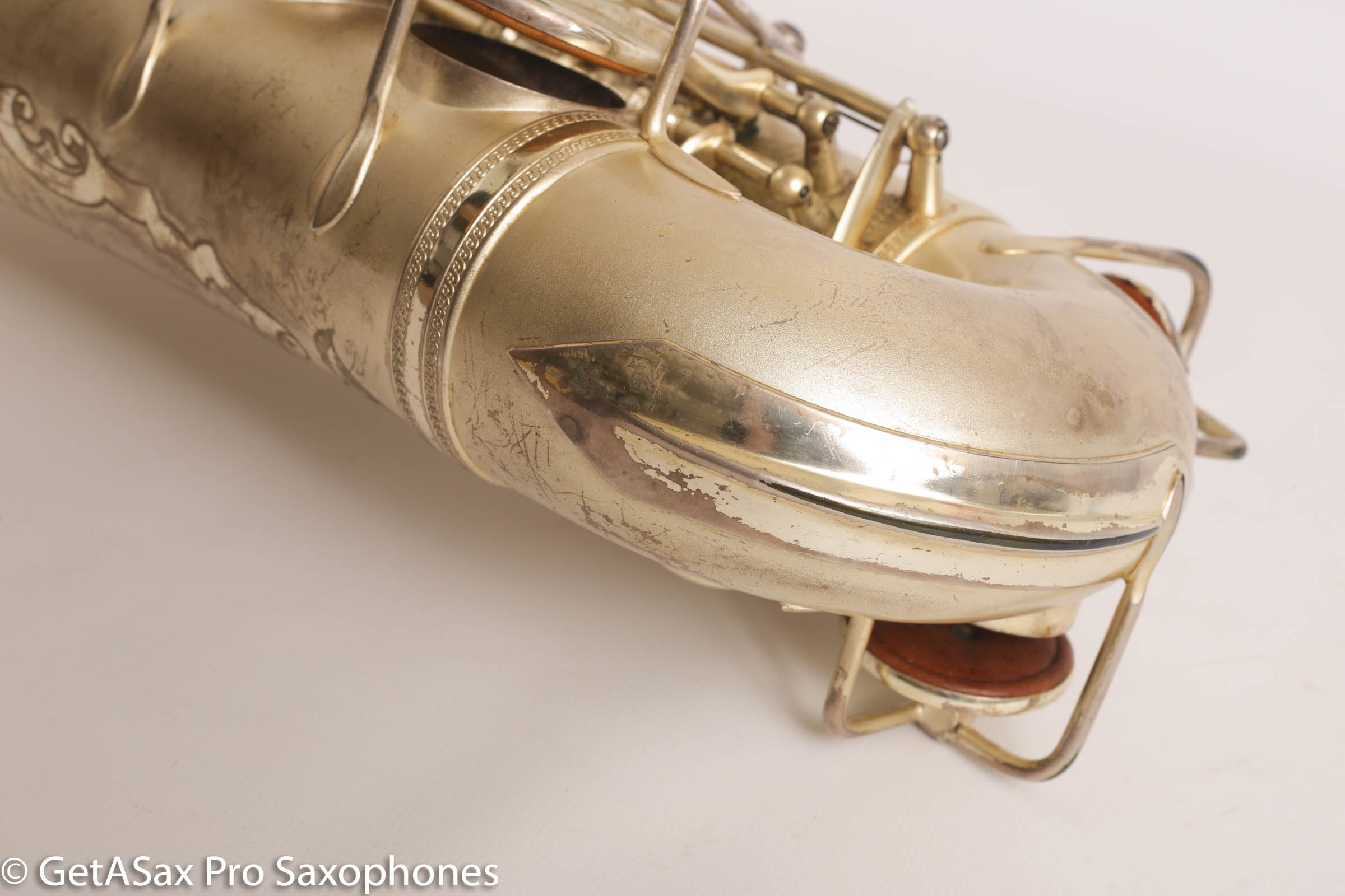 Selmer Super Sax Alto Saxophone Original Silver Plate American Engraved  Amazing 17875 