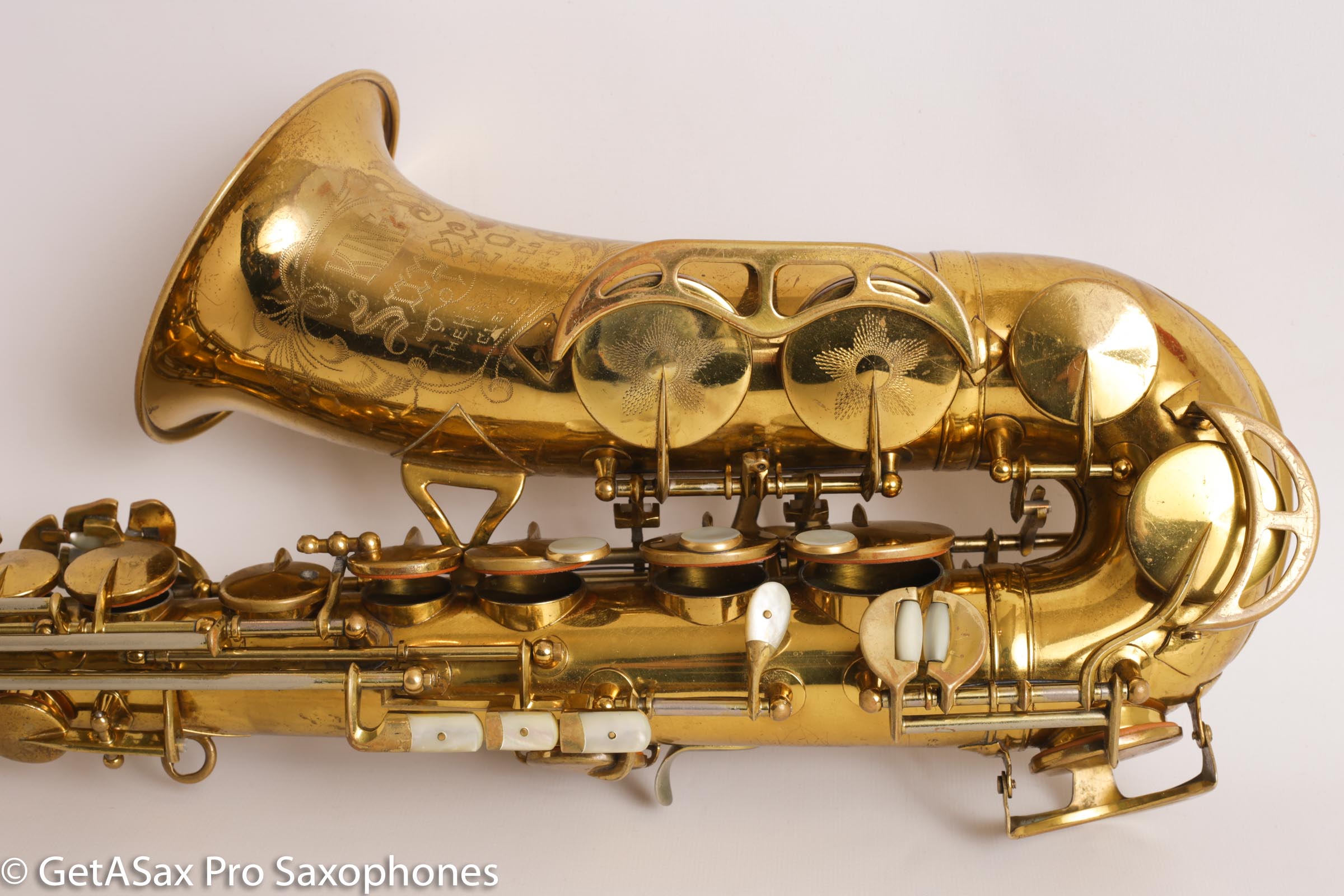 King Super 20 Alto Saxophone Full Pearls Original Lacquer 