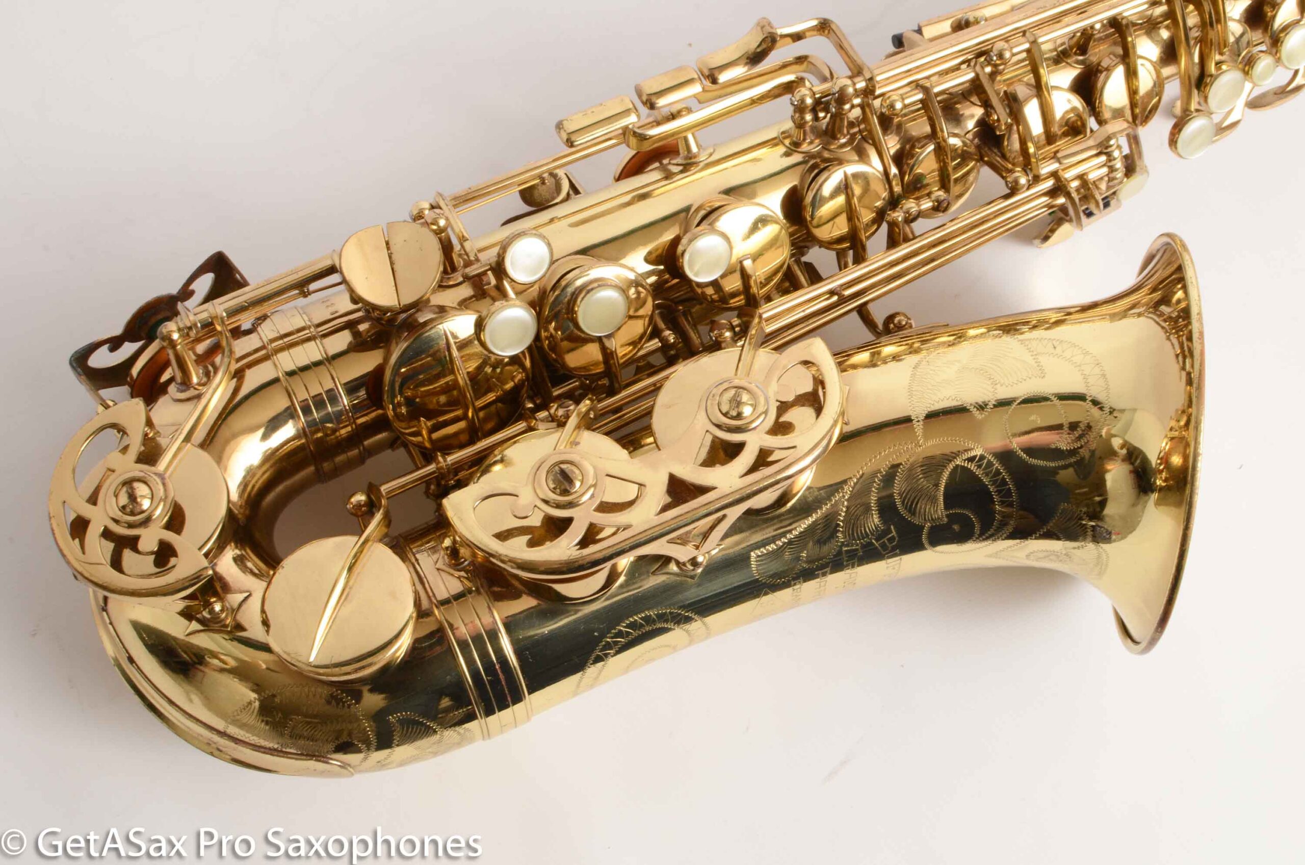 Selmer Super Sax Alto Saxophone Original Silver Plate American Engraved  Amazing 17875