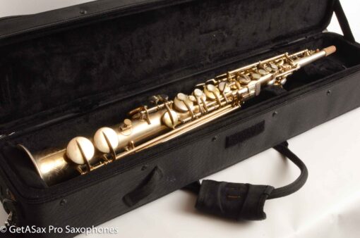 Conn New Wonder II Soprano Original Gold Plate Overhauled with Mods Front F 199071 - Image 19