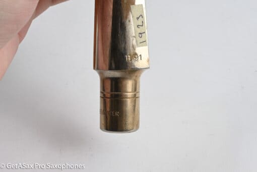 Otto Link Florida Double Ring Baritone Mouthpiece Refaced to 8 Tip .125 Rare! - Image 12