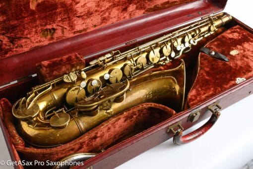 King Super 20 Tenor Full Pearls 1949 Original Lacquer Old Pads 303254 - Image 7